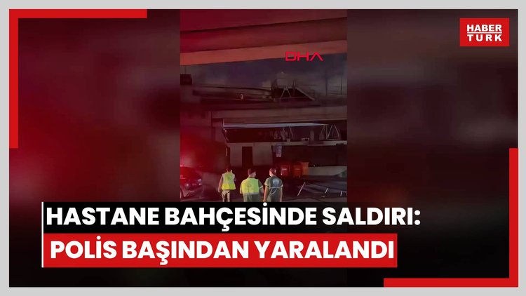 Sarıyer'de hastane bahçesinde demir sopalı saldırı: Polis memuru başından yaralandı