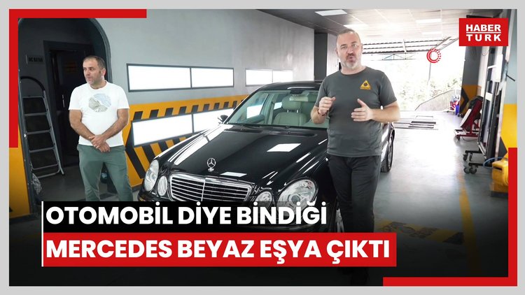 Otomobil diye bindiği Mercedes beyaz eşya çıktı