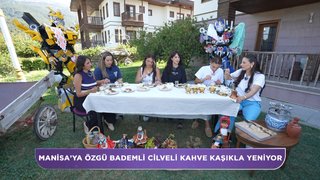 Cilveli kahve ve mesirli kazandibi ikramı! 