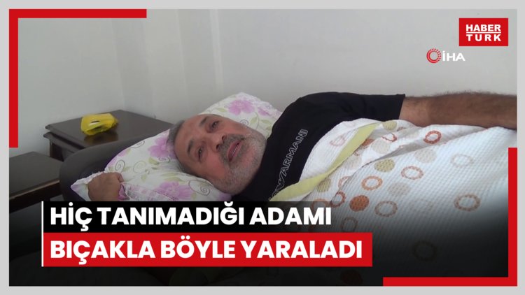 Hiç tanımadığı adamı bıçakla böyle yaraladı, polisi görünce 'Game Over' diyerek teslim oldu