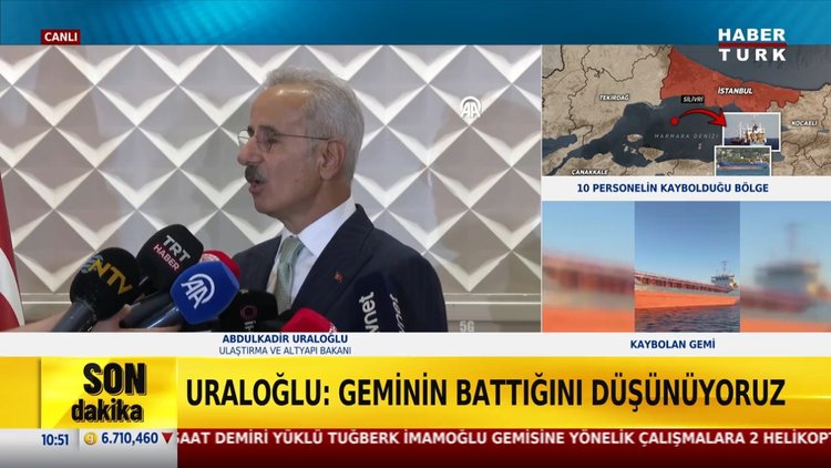 Silivri'de iki gemi çarpıştı! Bir gemideki personelle iletişim yok