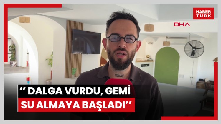 Girne'de batan gemiyle 3 ay önce seyahat eden yolcu: Dalga vurdu, gemi su almaya başladı