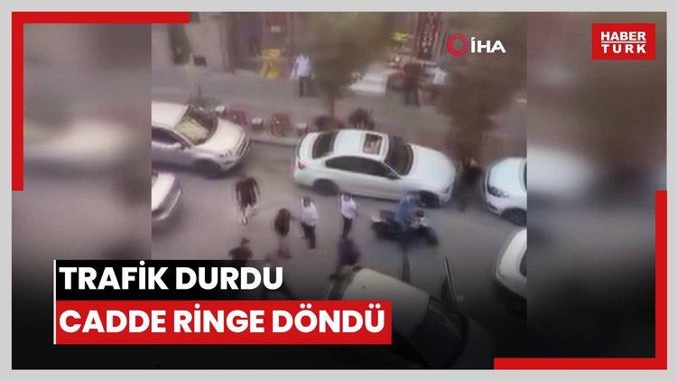 Trafik durdu cadde ringe döndü