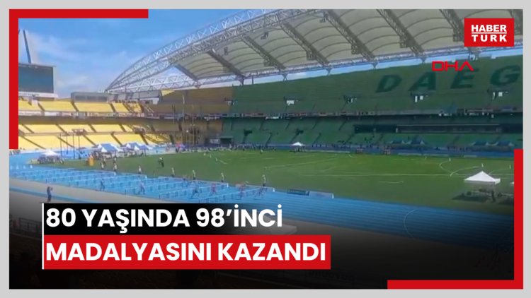 80 yaşında 98'inci madalyasını kazandı