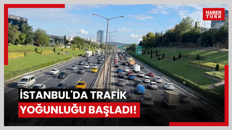 İstanbul'da trafik yoğunluğu başladı!
