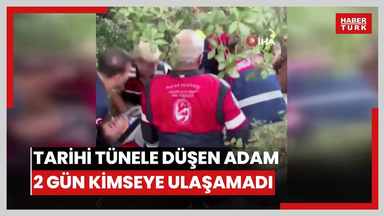 Taşa takılıp tarihi tünele düşen adam, telefonu yanında olmayınca 2 gün kimseye haber veremedi