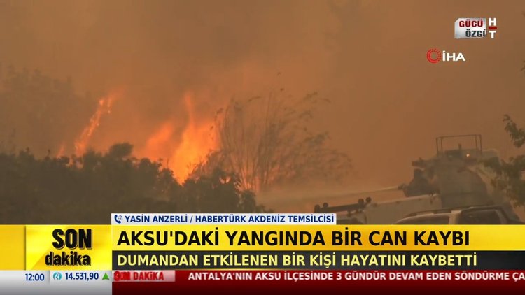 Antalya'daki orman yangınından acı haber
