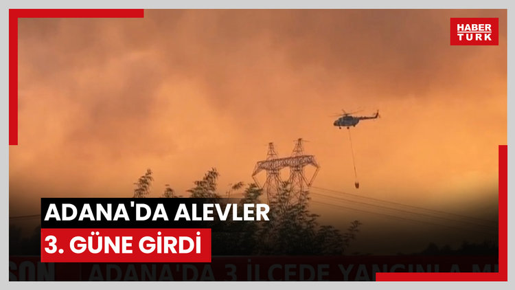 Adana'da alevler 3. güne girdi... Yangınlarda son durum