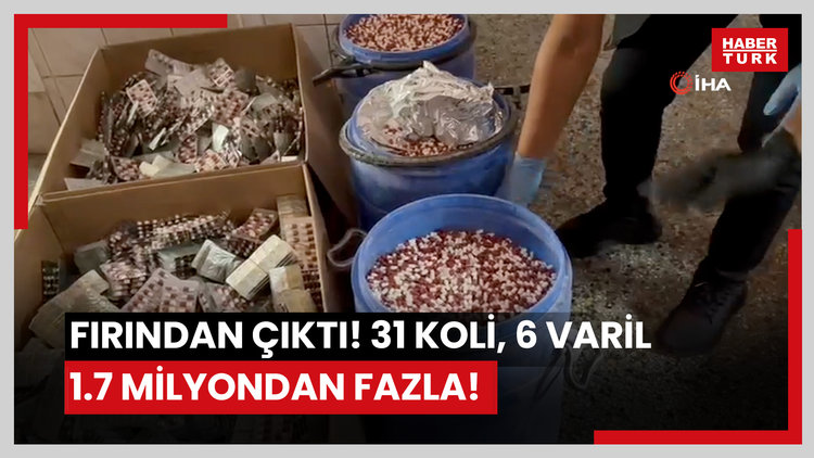Fırından çıktı! 31 koli, 6 varil 1.7 milyondan fazla!