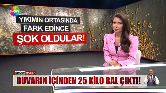 Duvarların arasında petek petek bal!