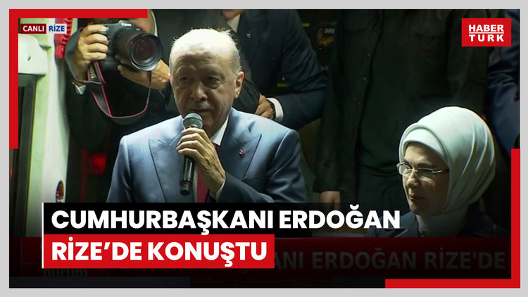 Cumhurbaşkanı Erdoğan Rize'de