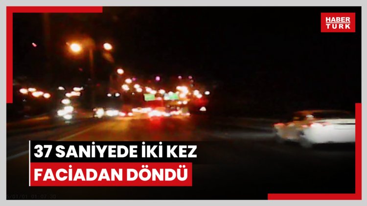 37 saniyede iki kez faciadan döndü
