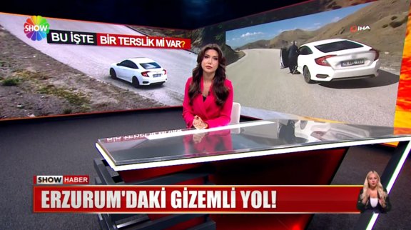 Erzurum'daki gizemli yol!