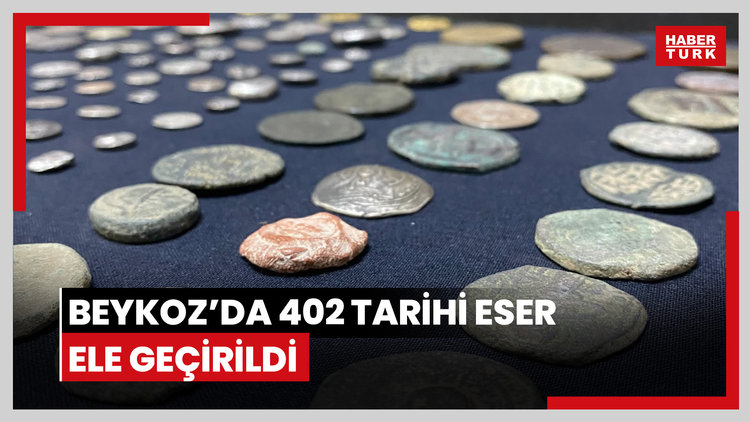 Beykoz'da 402 tarihi eser ele geçirildi