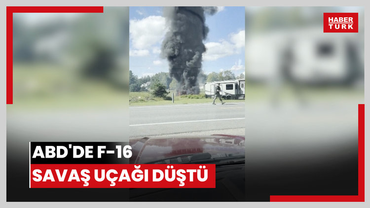 ABD'de F-16 savaş uçağı düştü