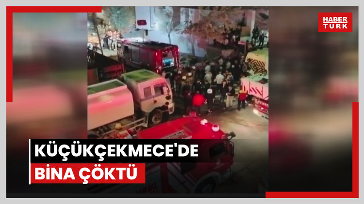 Küçükçekmece'de bina çöktü