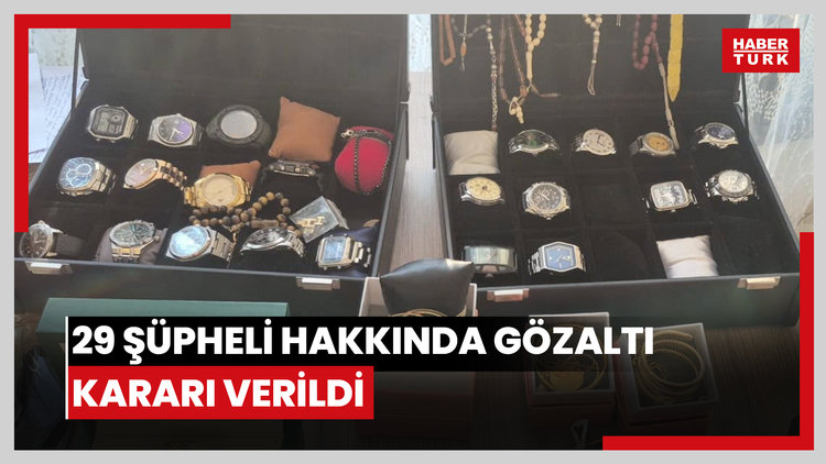Alihan Kuriş suç örgütüne yönelik soruşturma kapsamında 29 şüpheli hakkında gözaltı kararı verildi