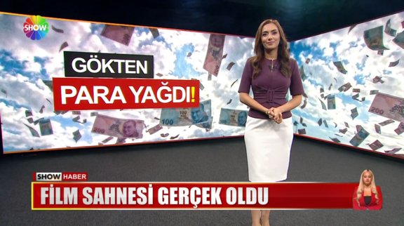 Gökten para yağdı!