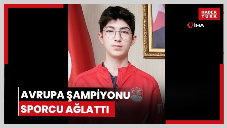 Avrupa şampiyonu sporcu ağlattı