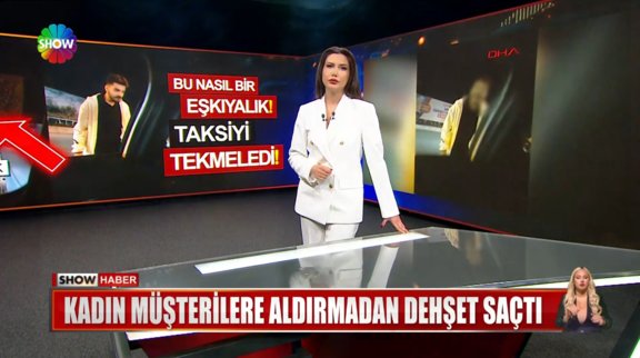 Kadın müşterilere aldırmadan dehşet saçtı!