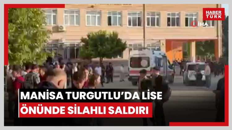 Manisa'nın Turgutlu ilçesinde bir lisenin önünde silahlı saldırı gerçekleşti. Saldırıda yaralıların olduğu ileri sürüldü.