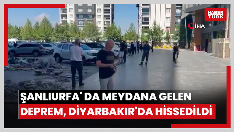 Deprem anından yaşanan panik anları kamerada
