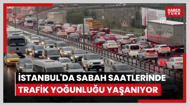 İstanbul'da sabah saatlerinde trafik yoğunluğu yaşanıyor