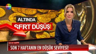 Altında sert düşüş!