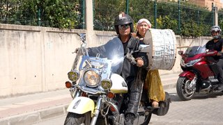 Feride gelin motosiklet konvoyuyla geliyor!