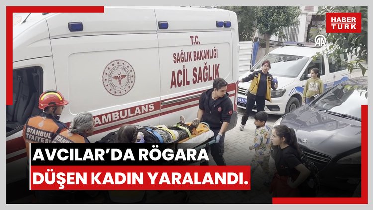 Avcılar'da bastığı kapak açılınca rögara düşen kadın yaralandı