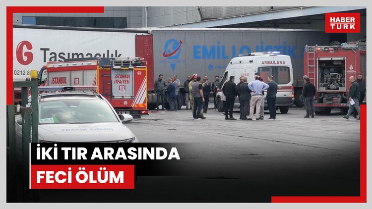 İki TIR arasında feci ölüm