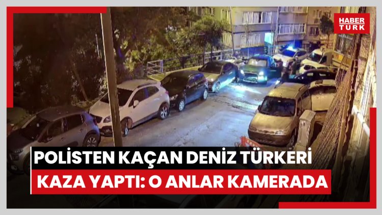 Polisten kaçtı, kaza yaptı