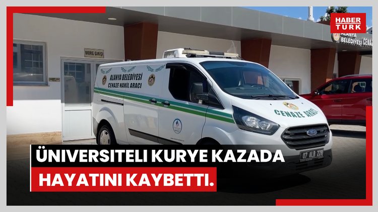 Üniversiteli kurye kazada hayatını kaybetti.