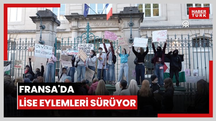 Fransa'da lise eylemleri sürüyor