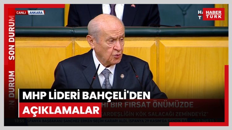 MHP lideri Bahçeli'den açıklamalar