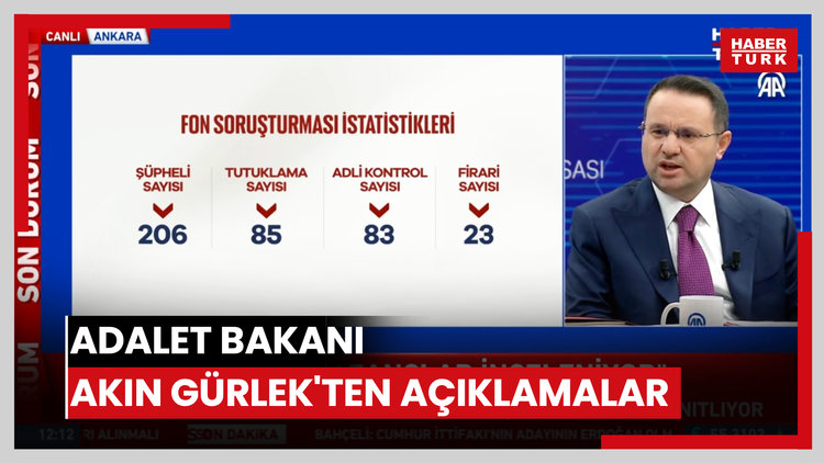 Adalet Bakanı Akın Gürlek'ten açıklamalar