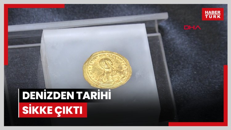 Denizden tarihi sikke çıktı