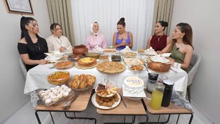 22 çeşitlik sunum masası!