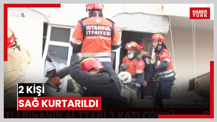 2 kişi sağ kurtarıldı