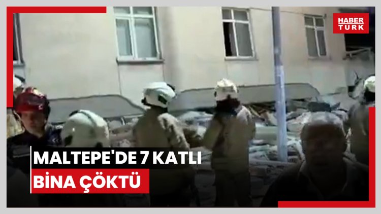 Maltepe'de 7 katlı bina çöktü