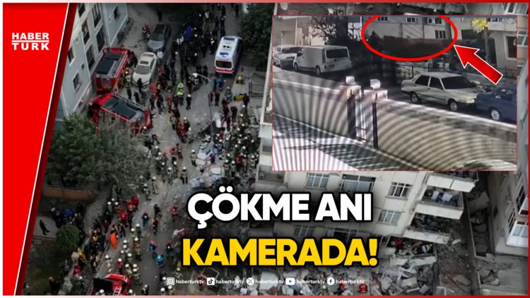 Maltepe'de 7 Katlı Binanın 3 Katı Böyle Çöktü!