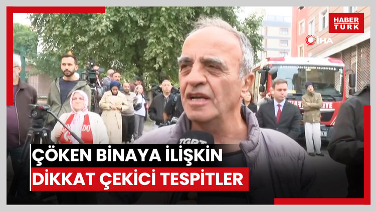 Mahalle sakini mimardan Maltepe'deki çöken binaya ilişkin dikkat çekici tespitler