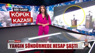 Sokak bir anda bembeyaz oldu!