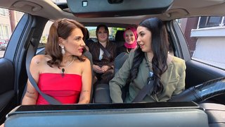 Havalı arabasıyla şov yaptı!