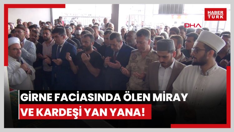 Girne'deki faciada ölen Miray ve kardeşi yan yana! Gözyaşları sel oldu!
