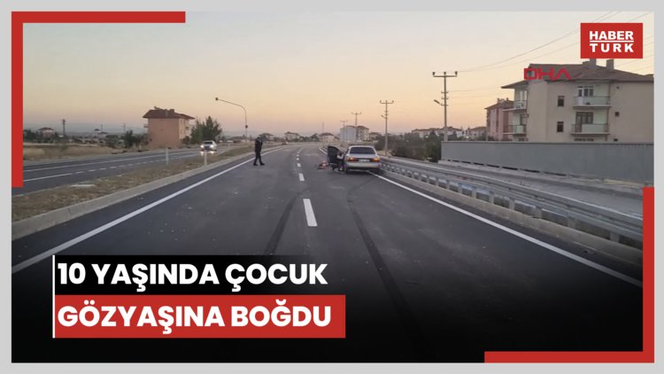 10 yaşında çocuk gözyaşına boğdu