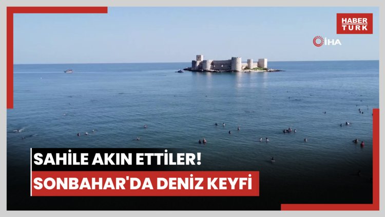 Sahile akın ettiler! Sonbahar'da deniz keyfi