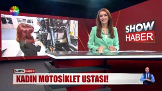 Kadın motosiklet ustası!