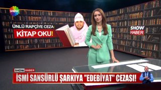 Ünlü rapçiye kitap okuma cezası!