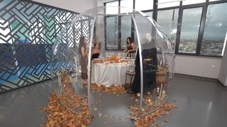 Gelin Evi’nde bir ilk: İglo çadırında sunum masası!